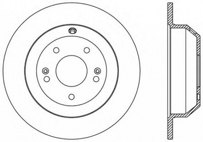 OPEN PARTS bda258710 -  Тормозной диск